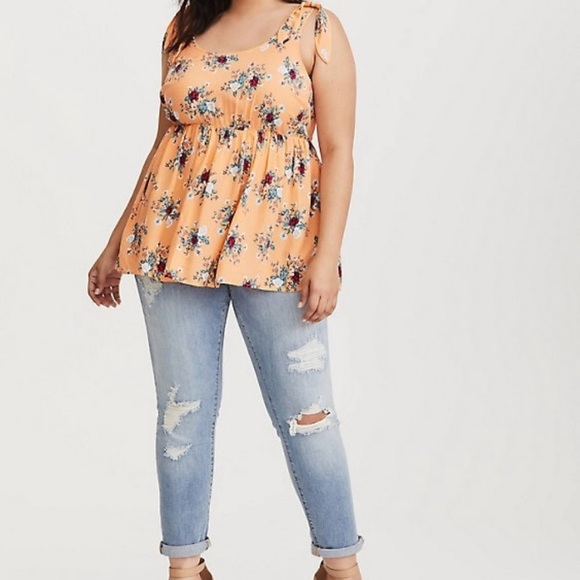 Torrid multicolor floral challis tank top - Picture 8 of 8